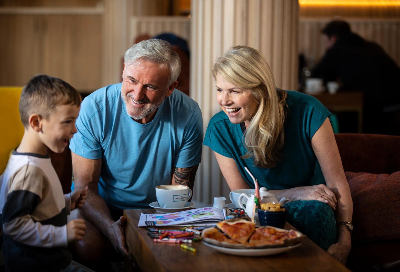Members in the David Lloyd club lounge